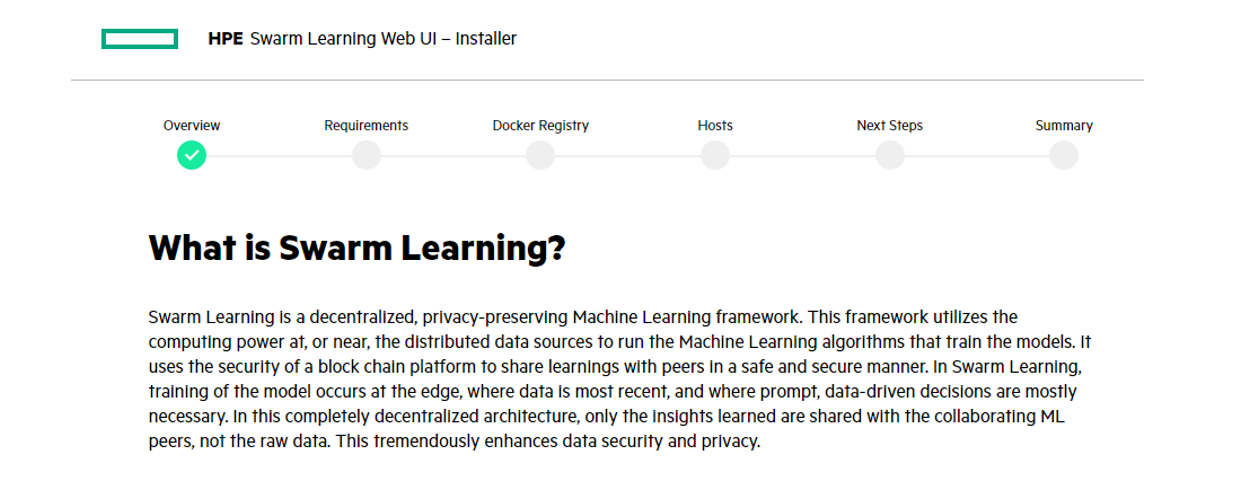 Swarm Learning Install - 1